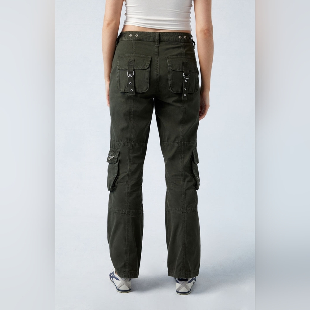 Pacsun Army Green Mid Rise Vintage Bootcut Pants